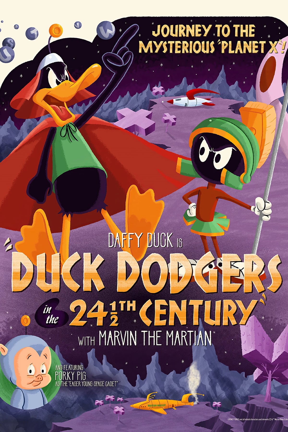 Duck Dodgers in the 24½th Century (1953) Film/Movie Premium Waterproof & Tear Resistant Posters