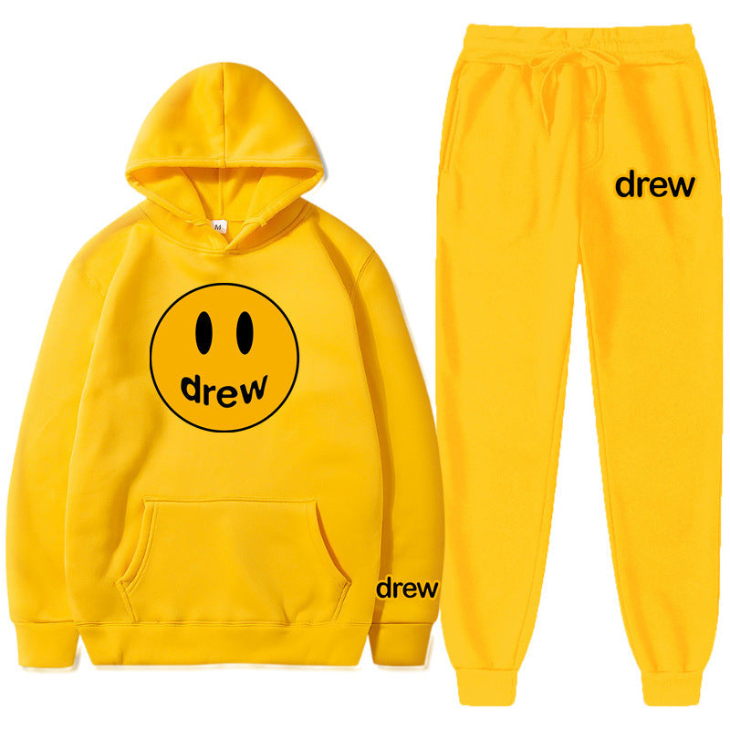 Style Unisex Long Sleeve Hooded Hoodie and Sweatpants Set