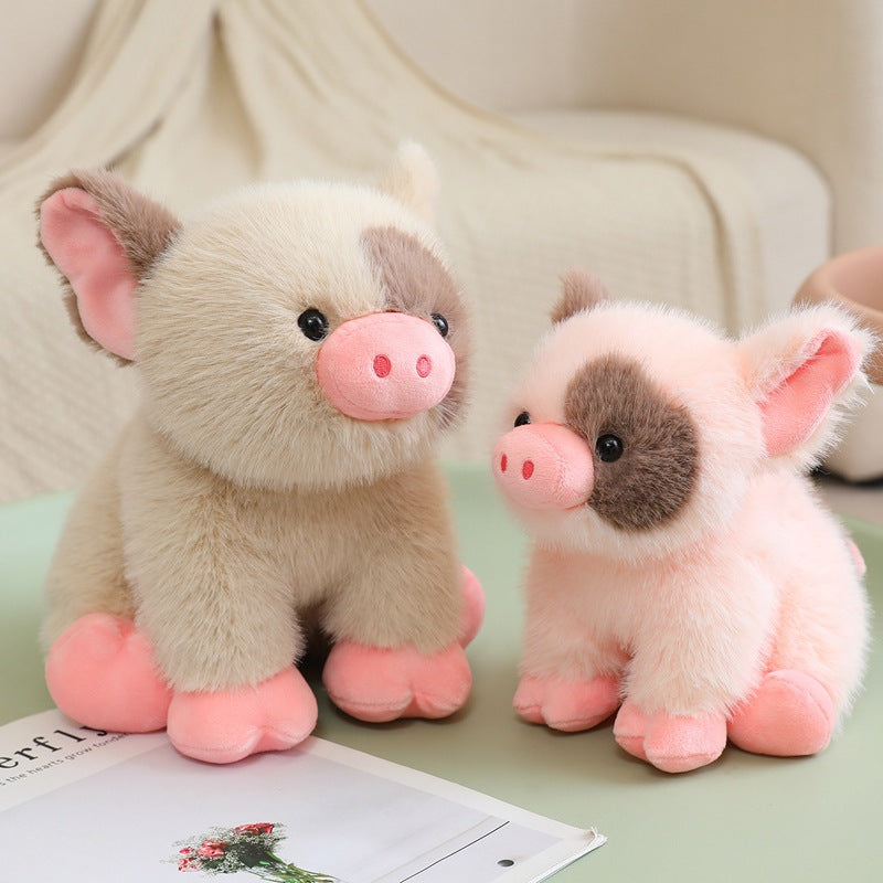 Cute and Adorable Little Pig Plush Toy, Soft Stuffed Animal Pig Doll, Comforting Sleep Companion for Kids Birthday Gift