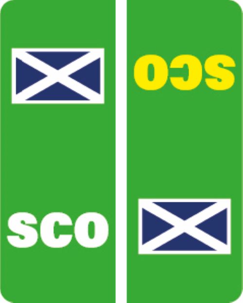 Car number plate stickers Green EV Various Styles Available EVPLATE01-12