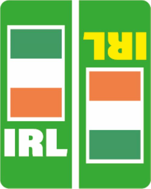 Car number plate stickers Green EV Various Styles Available EVPLATE01-12