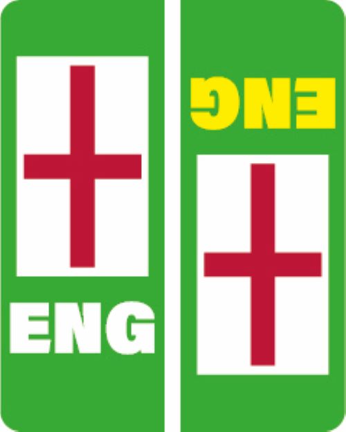 EVPLATE01-12 UK Green EV Number Plate Sticker GB Union Jack Flag Car Van Truck