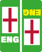 EVPLATE01-12 UK Green EV Number Plate Sticker GB Union Jack Flag Car Van Truck
