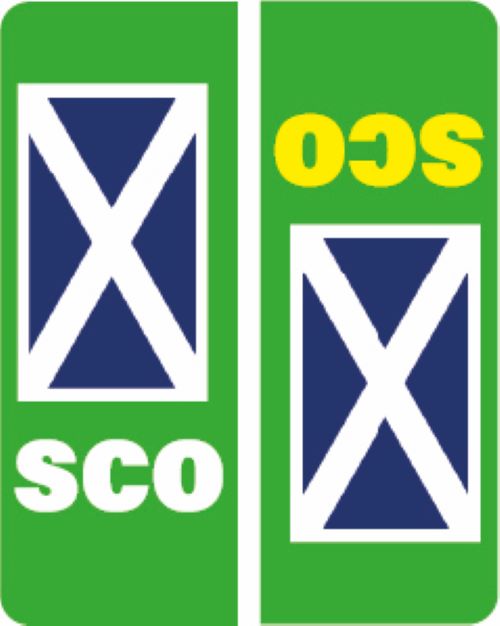 Car number plate stickers Green EV Various Styles Available EVPLATE01-12