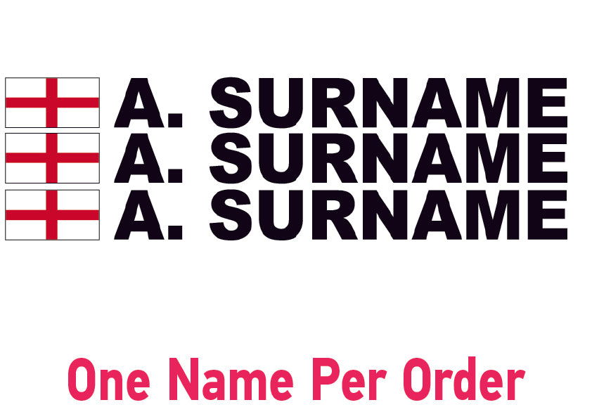 NEO01200 Driver Name Stickers