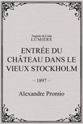 1910 Entrée du château dans le vieux Stockholm (1897) Film/Movie Premium Waterproof & Tear Resistant Posters