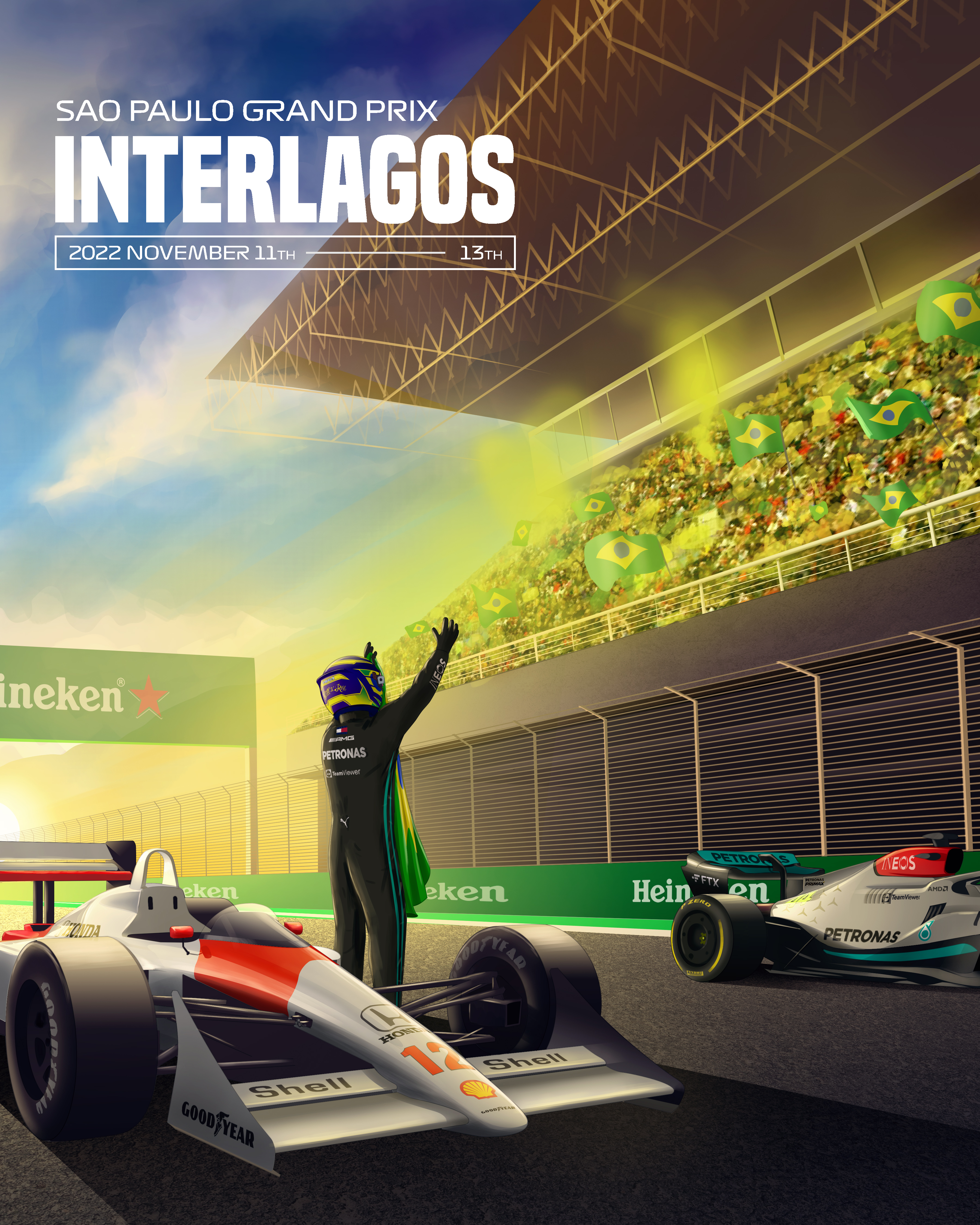 F1P11 Formula1 Cars Poster Printed | Premium Waterproof & Tear Resistant Full Colour Poster