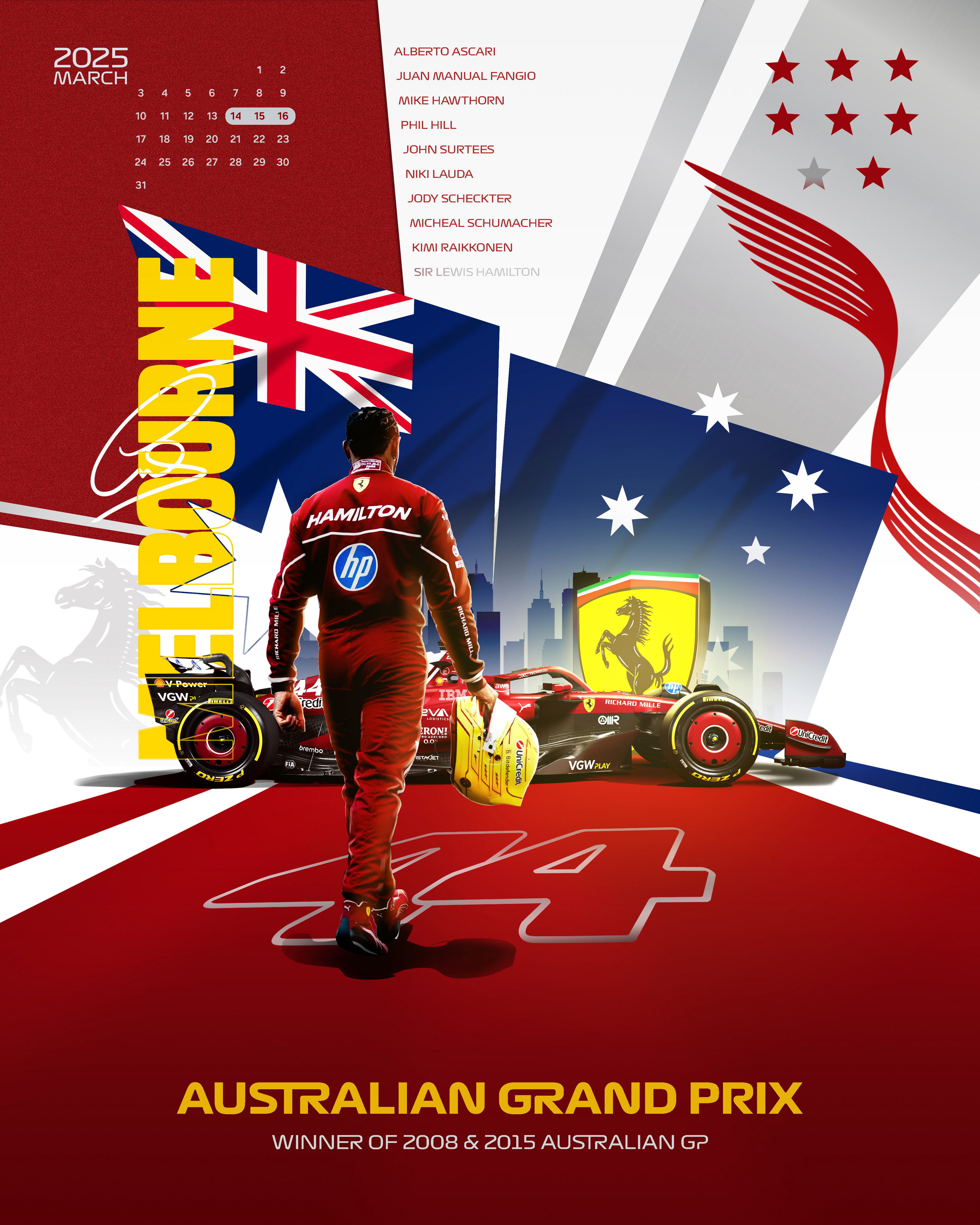F1P18 Formula1 Cars Poster Printed | Premium Waterproof & Tear Resistant Full Colour Poster