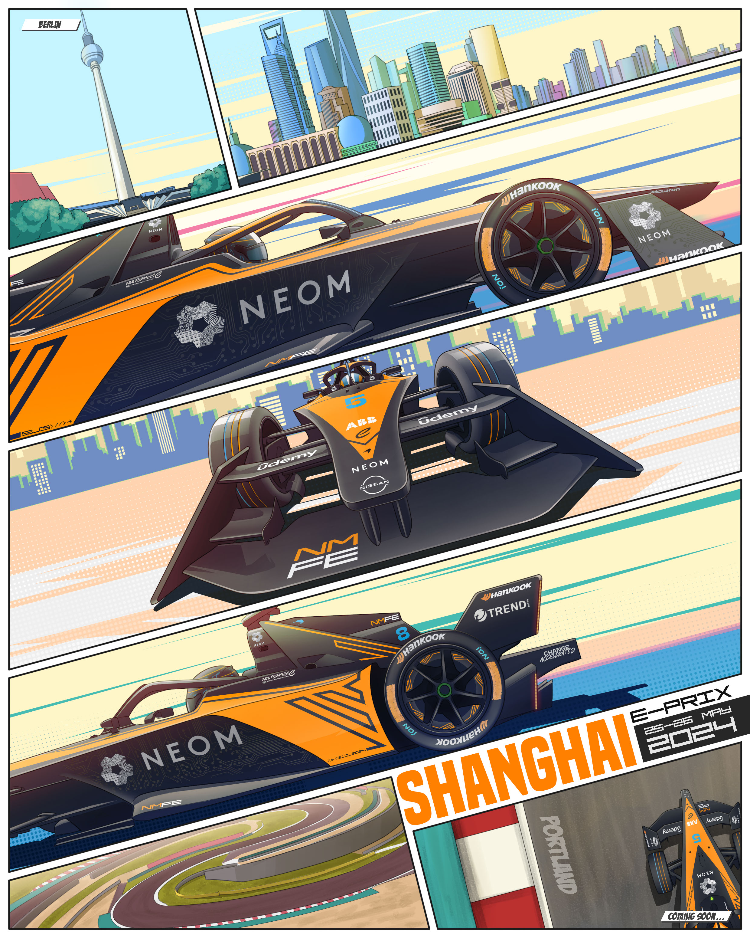F1P22 Formula1 Cars Poster Printed | Premium Waterproof & Tear Resistant Full Colour Poster