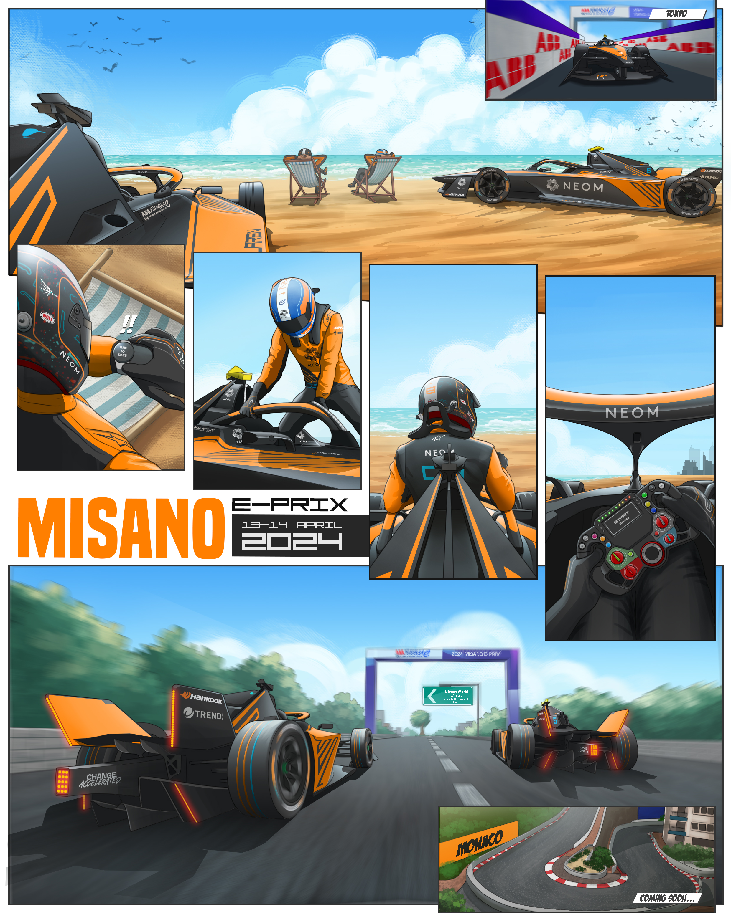 F1P23 Formula1 Cars Poster Printed | Premium Waterproof & Tear Resistant Full Colour Poster