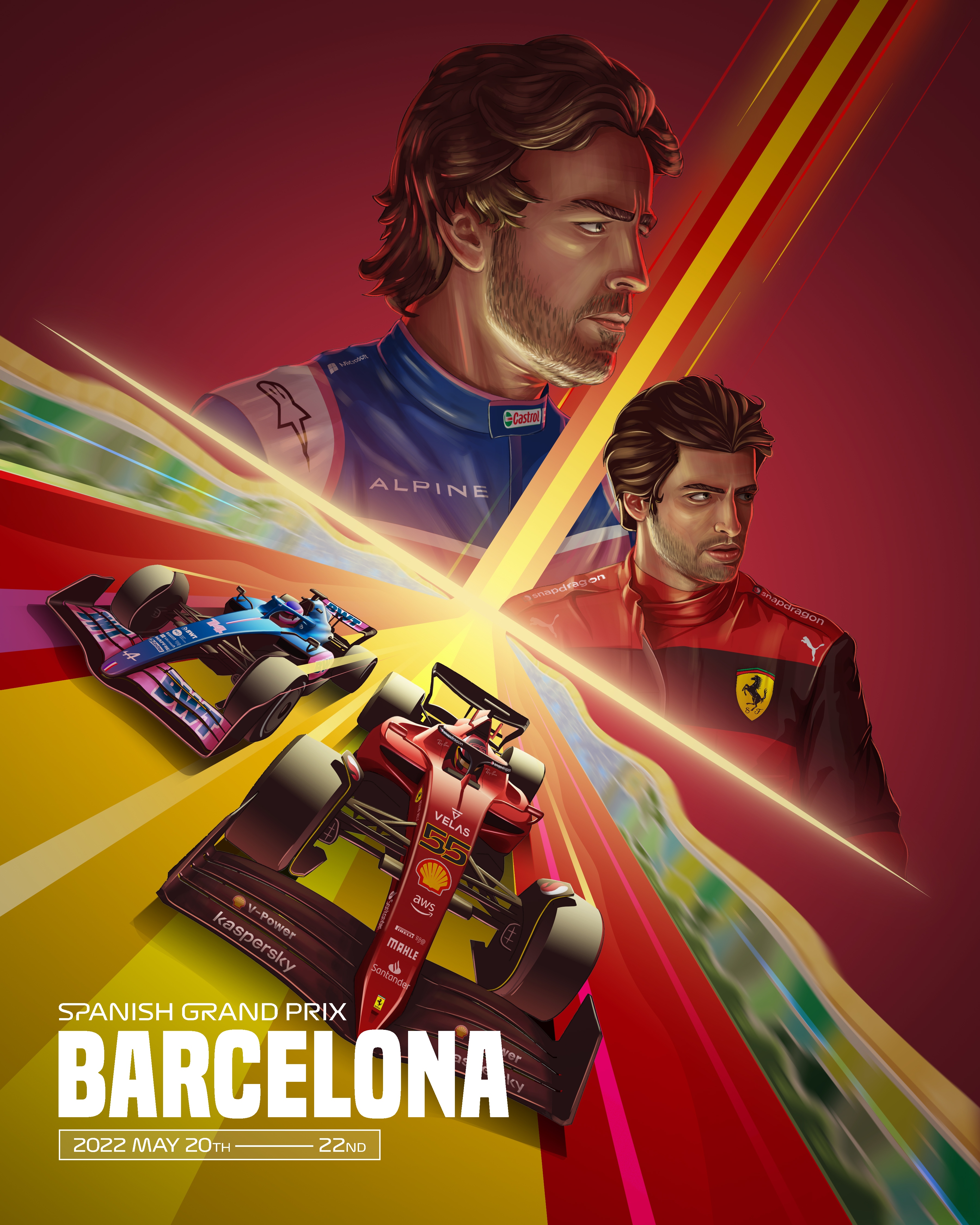 F1P27 Formula1 Cars Poster Printed | Premium Waterproof & Tear Resistant Full Colour Poster