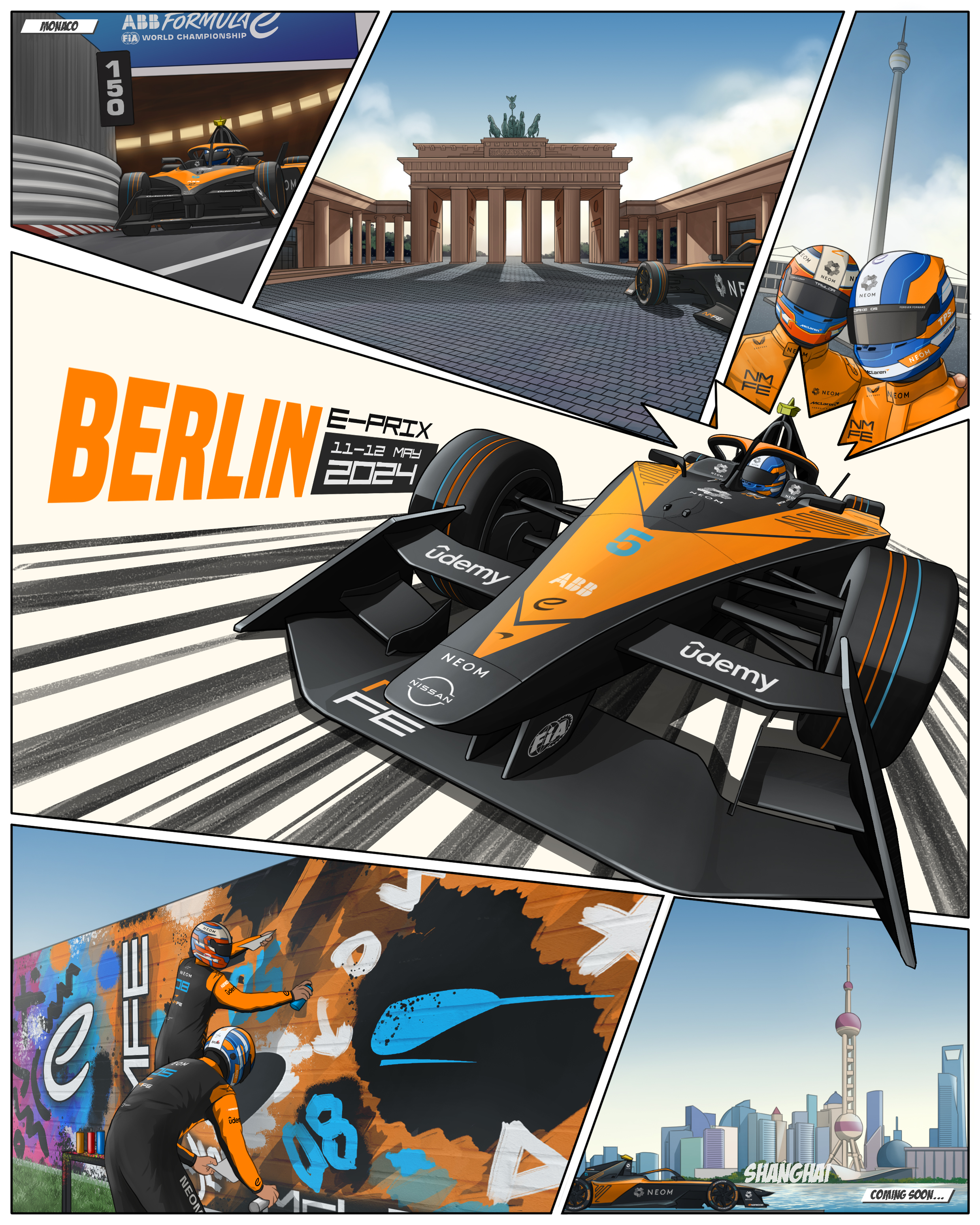 F1P33 Formula1 Cars Poster Printed | Premium Waterproof & Tear Resistant Full Colour Poster