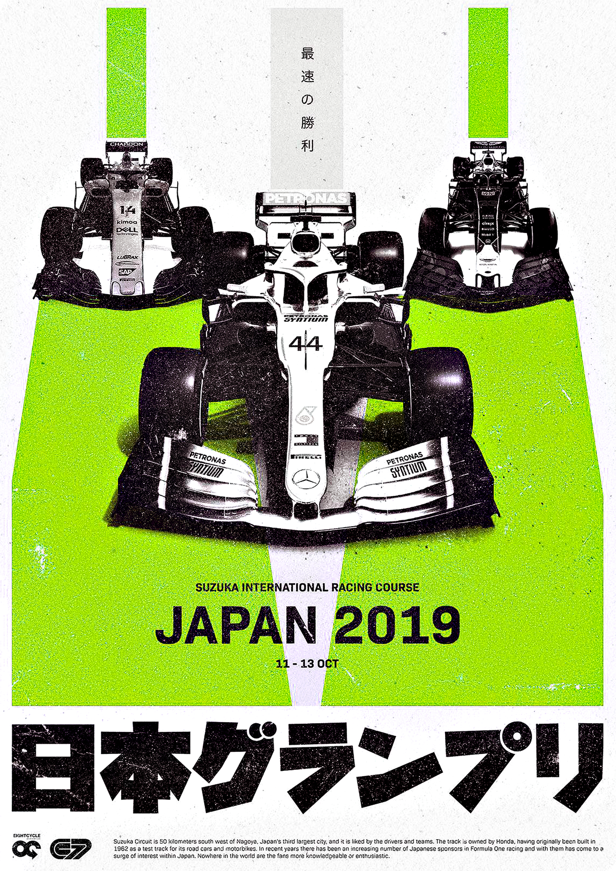 F1P45 Formula1 Cars Poster Printed | Premium Waterproof & Tear Resistant Full Colour Poster