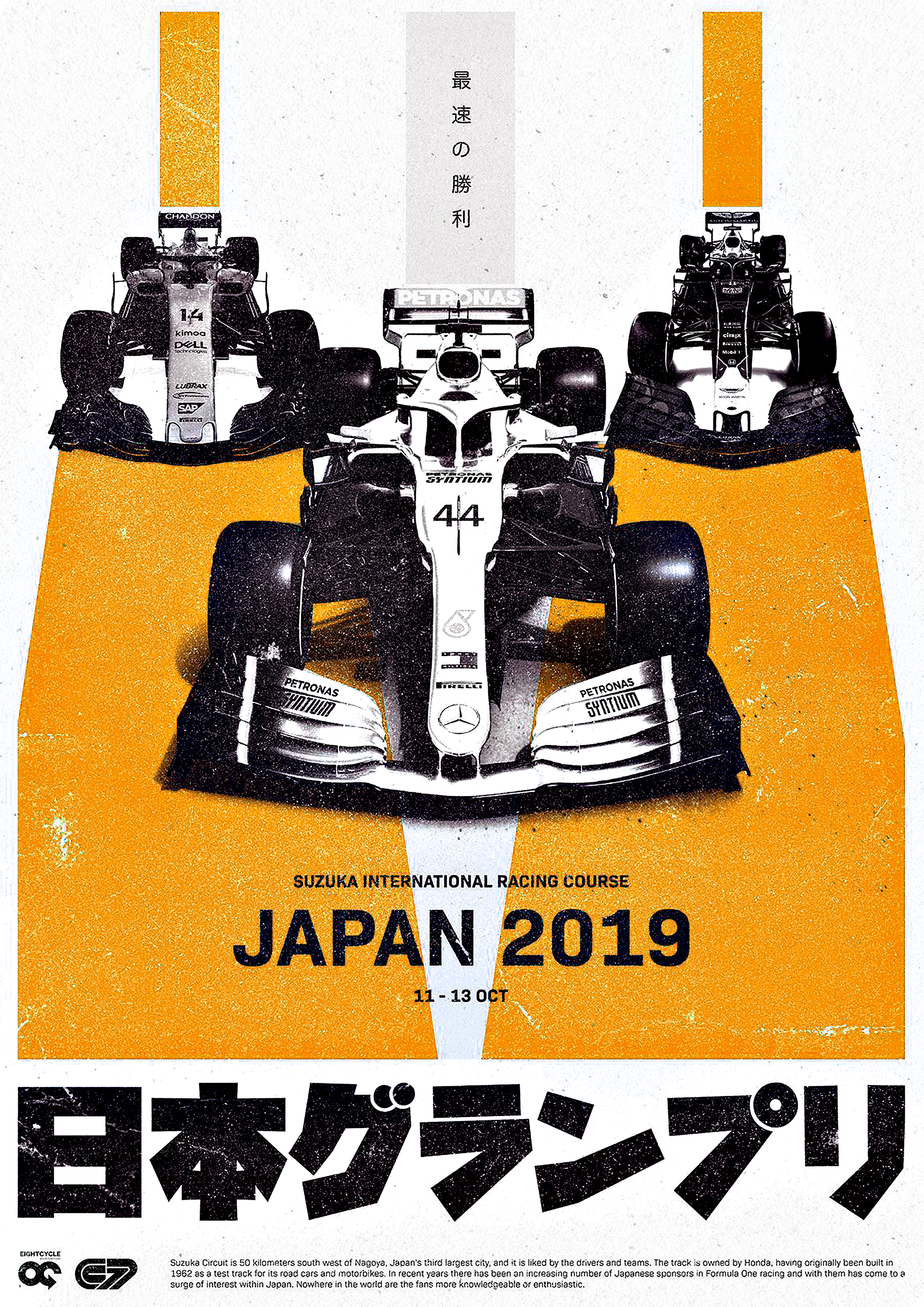 F1P47 Formula1 Cars Poster Printed | Premium Waterproof & Tear Resistant Full Colour Poster