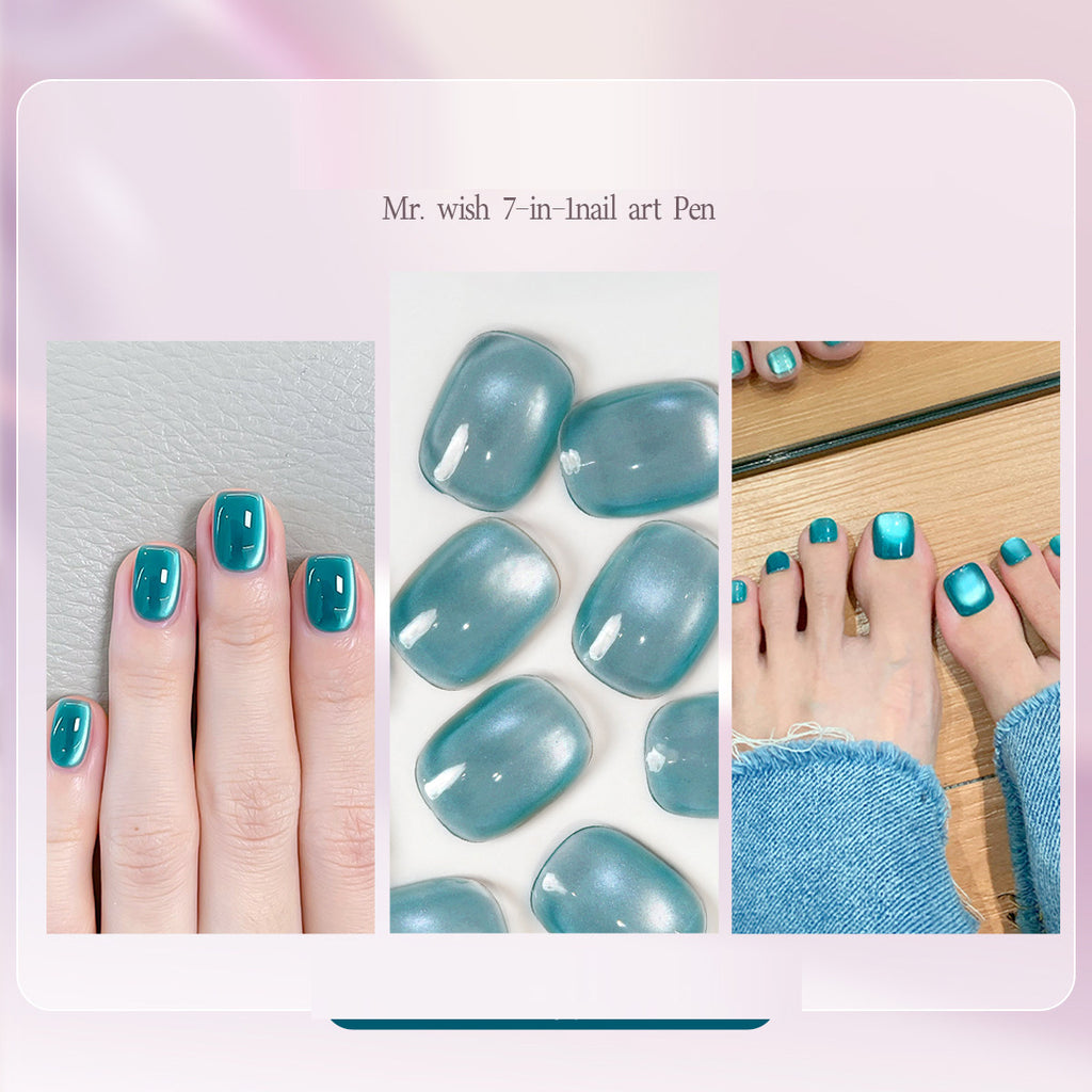 Seven in one Eye Nail Enamel Lazy nail polish
