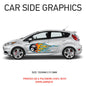 FCSG01 Full Colour Side Graphics X 2 Universal Will Fit Any Car or Van
