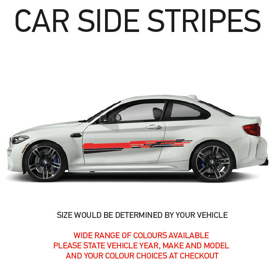 FCSS01-04 Universal Full Colour Side Will Fit Any Car Van Truck Wall Graphics Stickers Various Design To Choose From