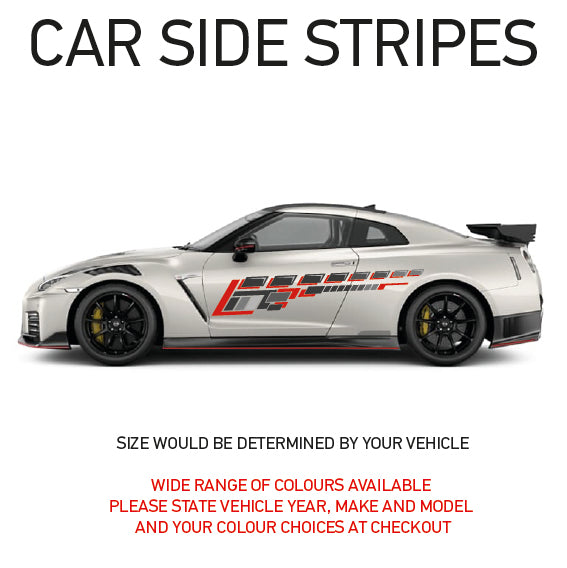 FCSS01-04 Universal Full Colour Side Will Fit Any Car Van Truck Wall Graphics Stickers Various Design To Choose From
