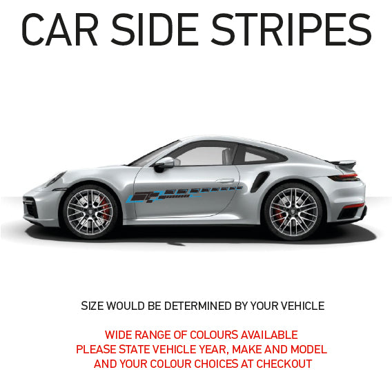 FCSS01-04 Universal Full Colour Side Will Fit Any Car Van Truck Wall Graphics Stickers Various Design To Choose From