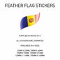 FF004 Andorra Feather Flag Sticker 25mm x 23mm