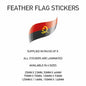 FF005 Angola Feather Flag Sticker 25mm x 23mm