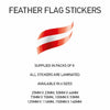 FF010 Austria Feather Flag Sticker 50mm x 46mm