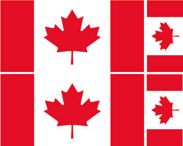 FLAG01B-38B Worldwide Flags 2 x 200mm 2 x 100mm