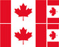FLAG01B-38B Worldwide Flags 2 x 200mm 2 x 100mm