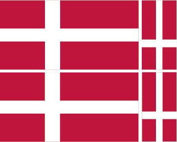 FLAG01A-38A Worldwide Flags 2 x 100mm 2 x 50mm