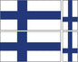 FLAG01A-38A Worldwide Flags 2 x 100mm 2 x 50mm