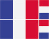 FLAG01B-38B Worldwide Flags 2 x 200mm 2 x 100mm