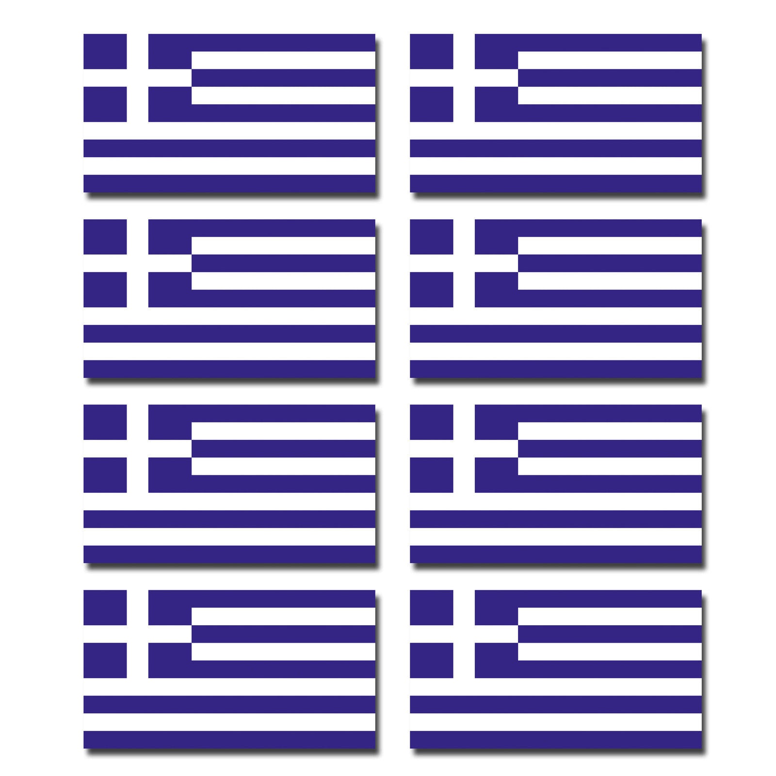 FLAG17 Greece Flags Stickers Various Sizes