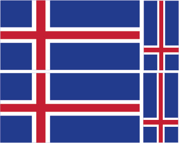 FLAG01A-38A Worldwide Flags 2 x 100mm 2 x 50mm