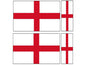 FLAG01B England Flags 2 x 200mm 2 x 100mm