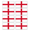 FLAG01D England Flags Stickers 40mm x 73mm