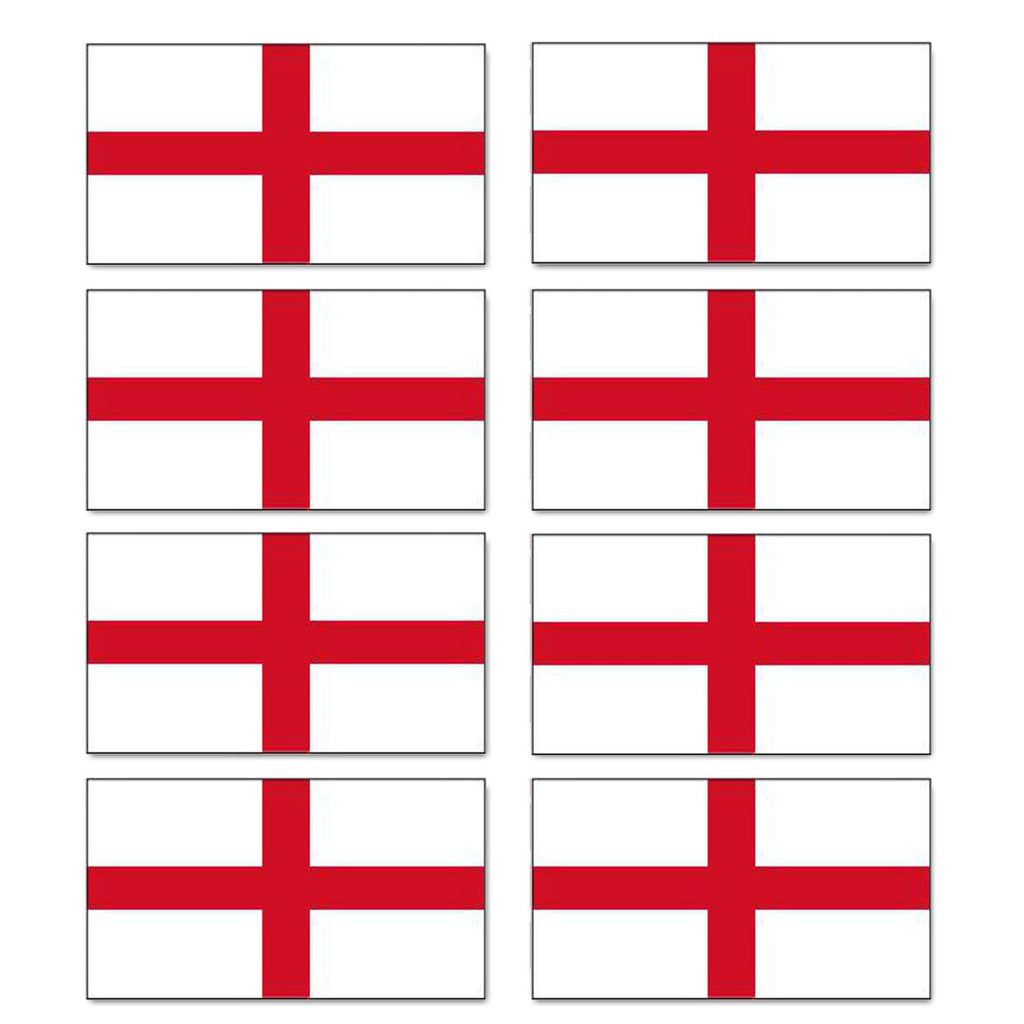 FLAG01D England Flags Stickers 40mm x 73mm