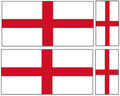 FLAG01 England English Flags Stickers Various Sizes