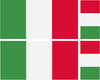 FLAG01A-38A Worldwide Flags 2 x 100mm 2 x 50mm