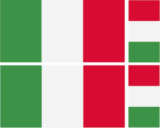 FLAG21 Italy Flags Stickers Various Sizes