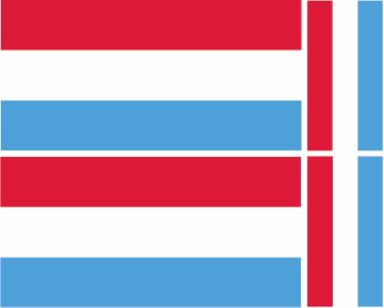 FLAG22 Luxembourg Flags Stickers Various Sizes