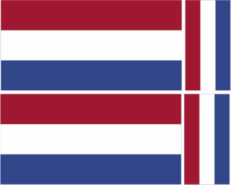 FLAG23 Netherlands Flags Stickers Various Sizes