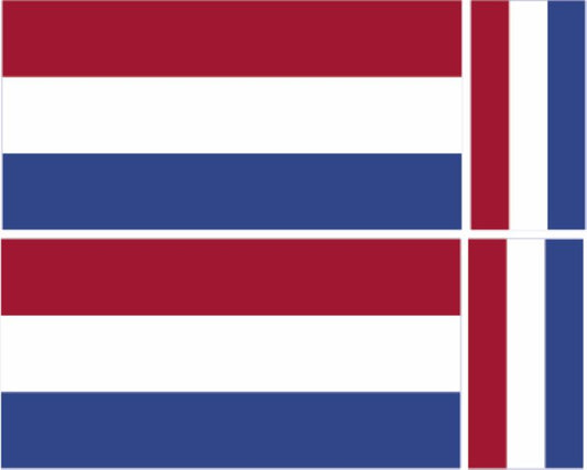 FLAG23 Netherlands Flags Stickers Various Sizes