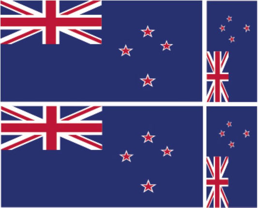 FLAG24 New Zealand Flags Stickers Various Sizes