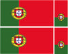 FLAG01A-38A Worldwide Flags 2 x 100mm 2 x 50mm
