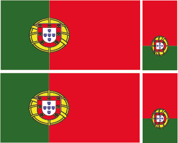 FLAG01B-38B Worldwide Flags 2 x 200mm 2 x 100mm