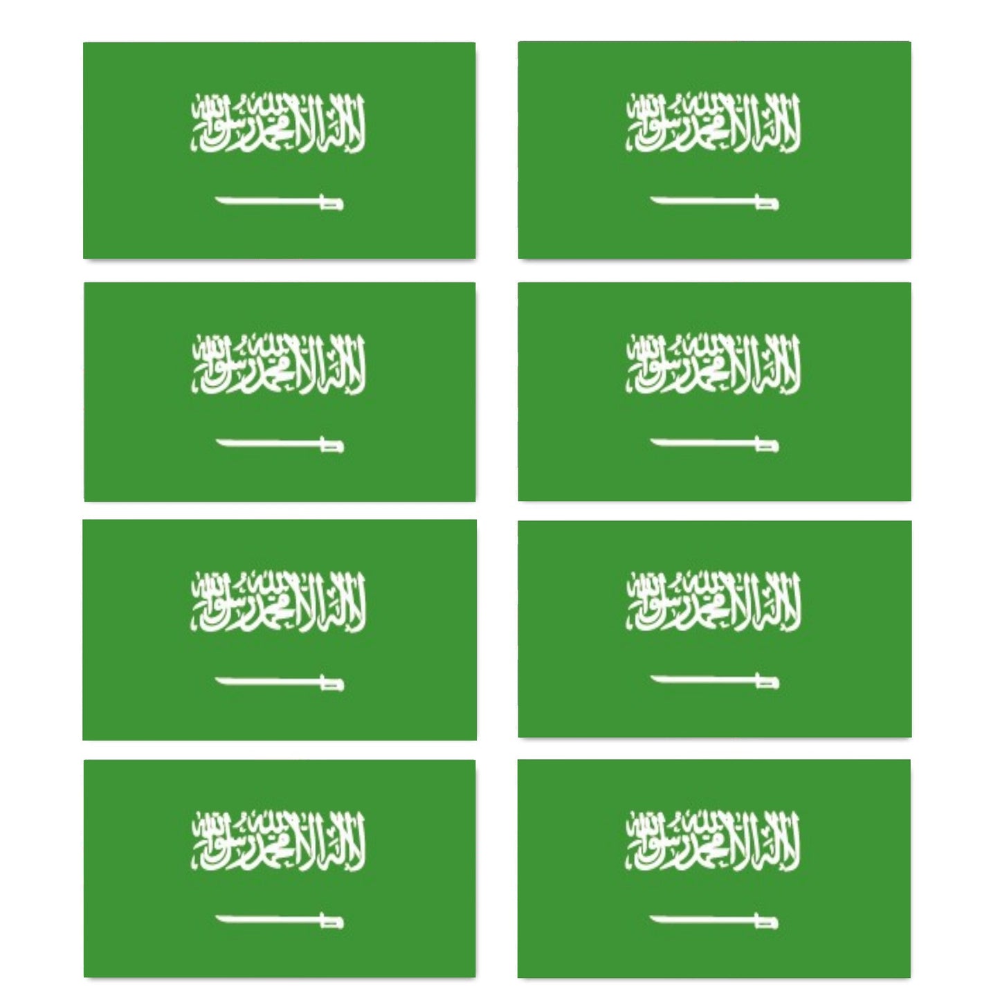FLAG21D-30D Worldwide Flags Stickers x 8 10 Sizes Available
