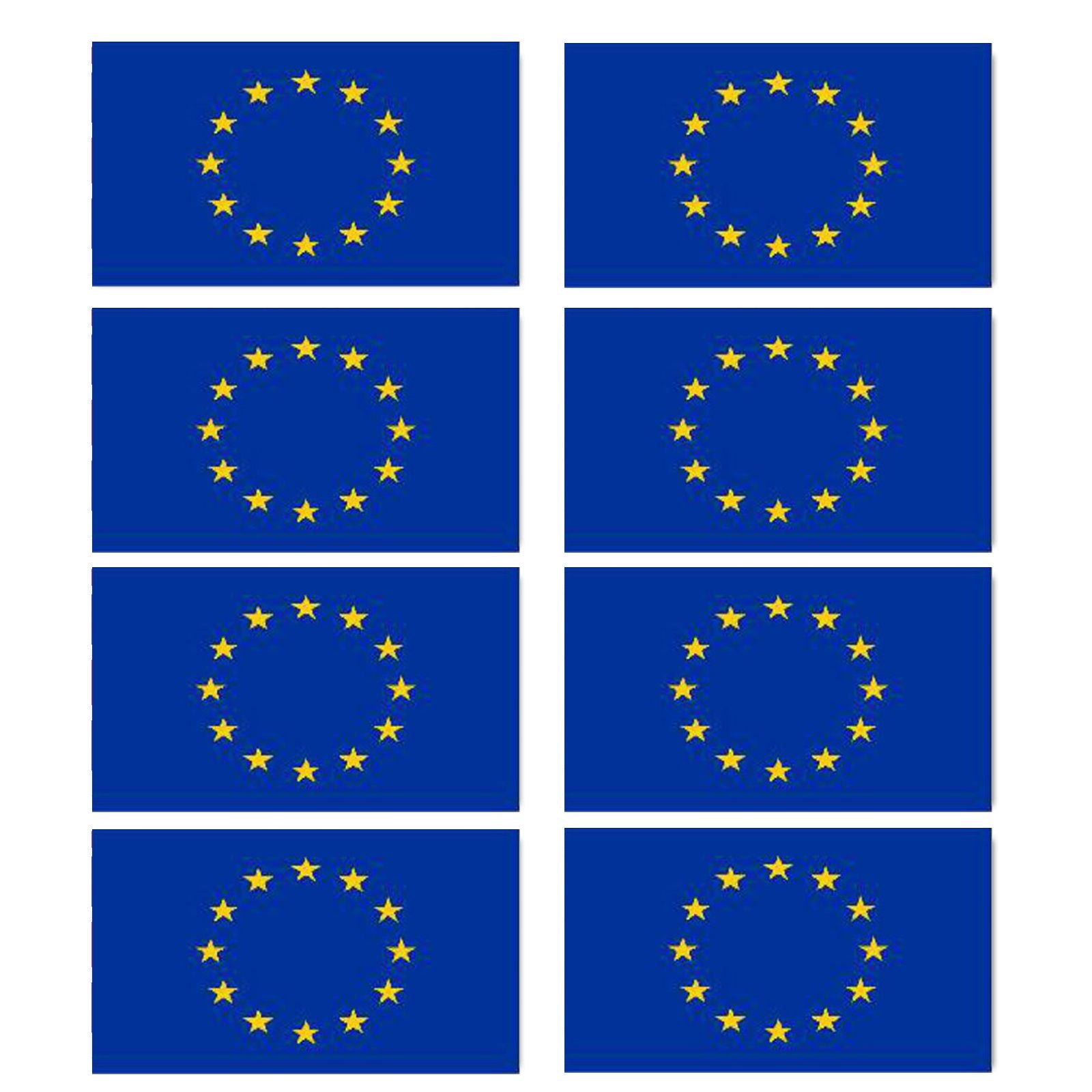 FLAG02 European Flags Stickers Various Sizes