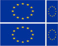 FLAG02 European Flags Stickers Various Sizes