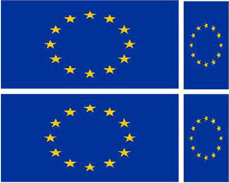 FLAG02 European Flags Stickers Various Sizes