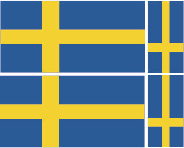 FLAG01A-38A Worldwide Flags 2 x 100mm 2 x 50mm